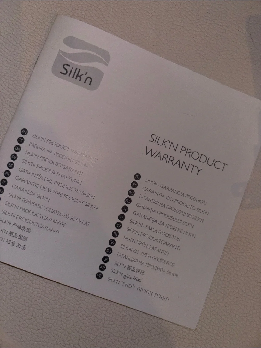 Silk'n Flash & Go White At-Home Hair Removal Device